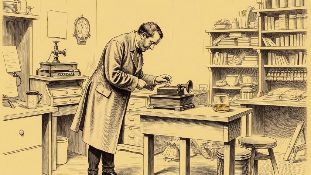 Bell's telephone, or how nine words traveled down a wire