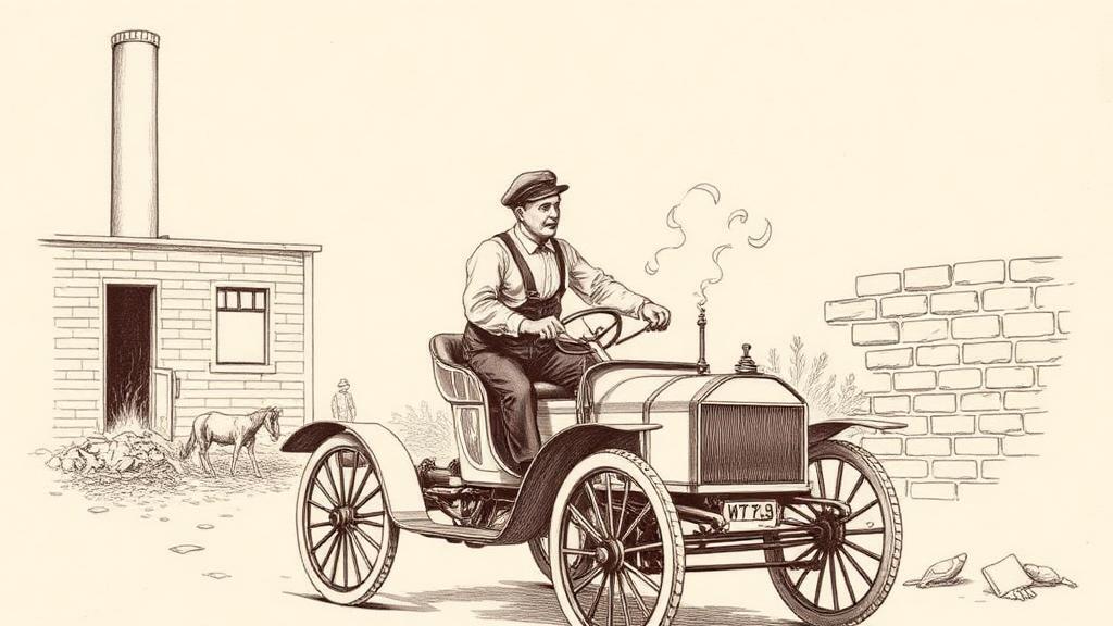 The Curved Dash Oldsmobile: America's first mass-produced car