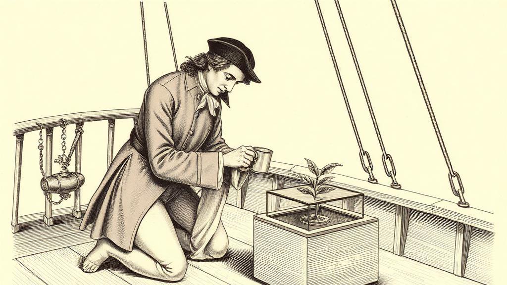 Gabriel de Clieu's water ration