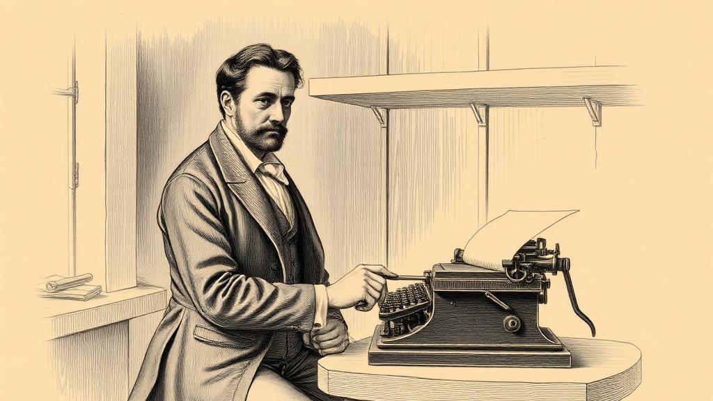 Sholes's typewriter: the machine that froze the alphabet