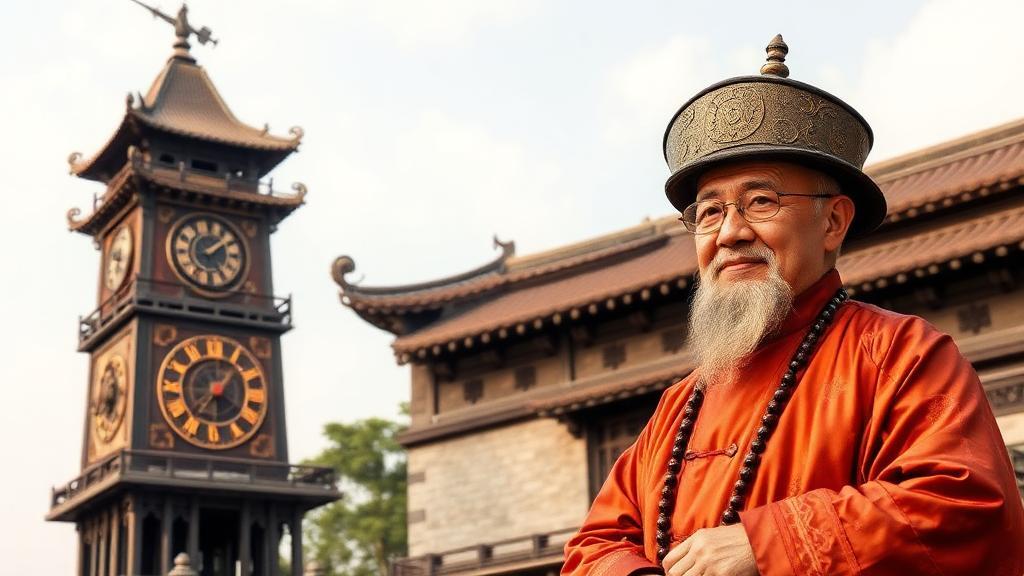 Su Song's clock tower, or the machine that told the whole sky